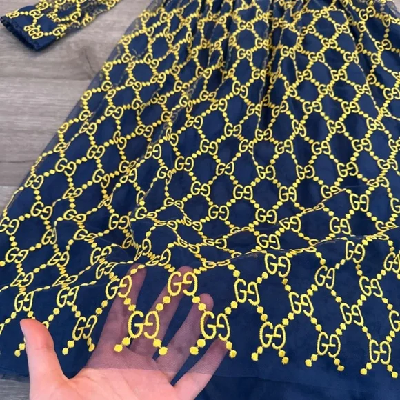 Price Drop ❤️ Gucci Tulle GG logo dress with sequin embroidery - Picture 5 of 14